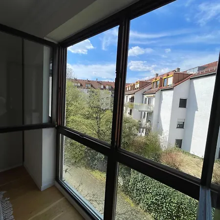 Modernes Designer Mit Balkon 5 Min Zum Oktoberfest & Apartamento